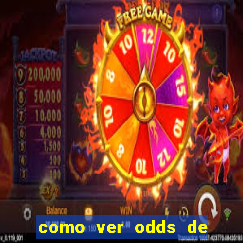 como ver odds de jogos passados